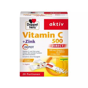 DOPPELHERZ- Vitaminë C + Zink (Direct Depot)