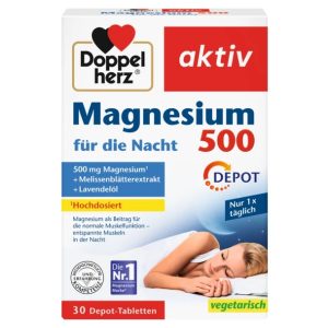 Doppel Herz Magnesium fur die Nacht 500 *30caps
