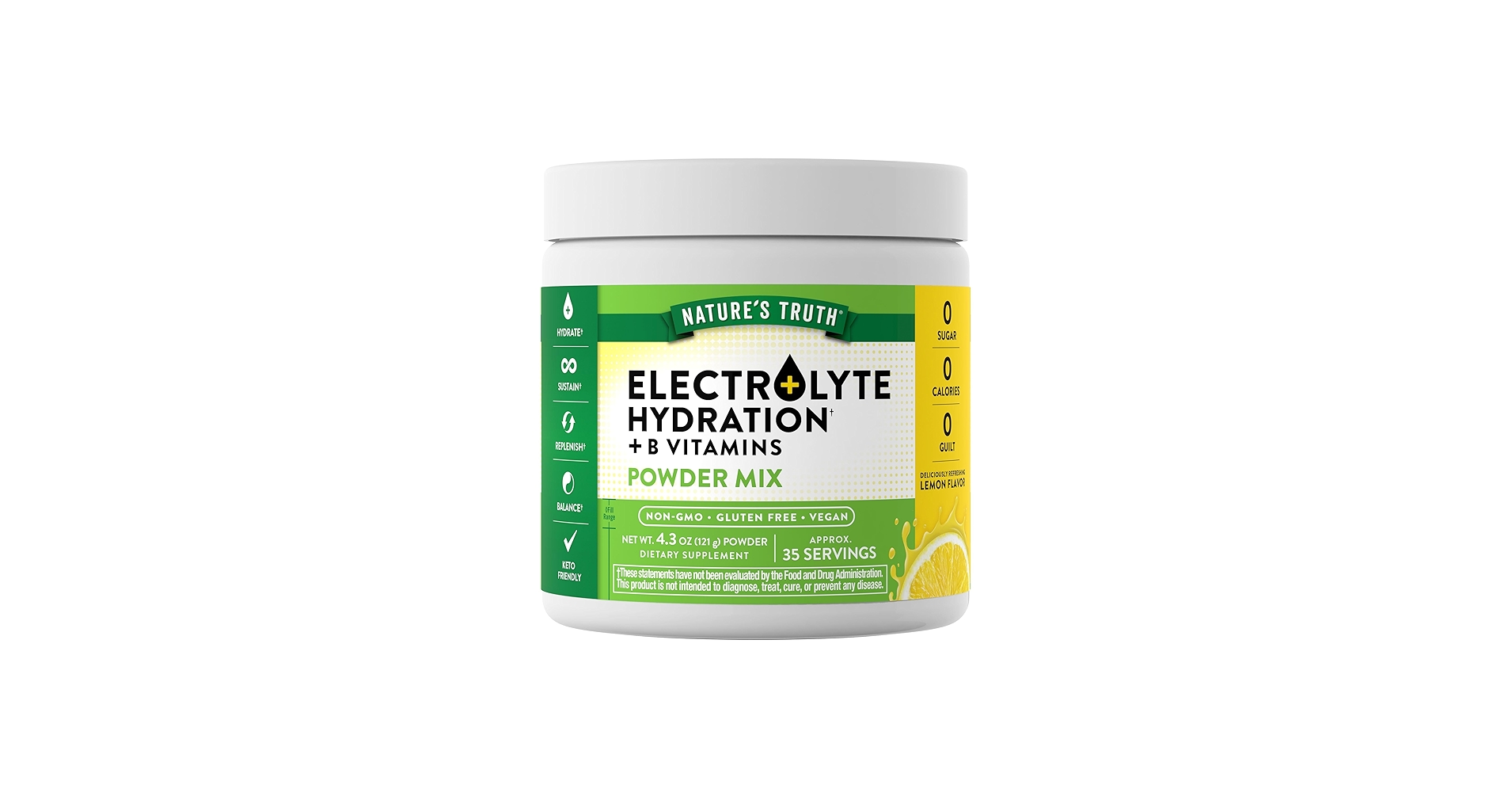 Nature's Truth Electrolyte Hydration + B vitamins powder mix